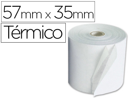 Rollo sumadora Q-Connect térmico 57 x ø35mm.